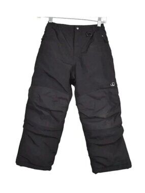 Land's End Kids Squall Waterproof Insulated Iron Knee Snow Pants Black Size 7